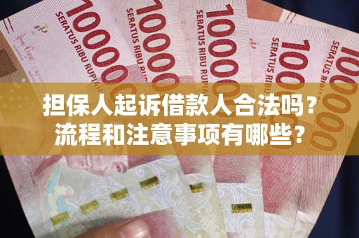 济南担保人起诉借款人合法吗？流程和注意事项有哪些？