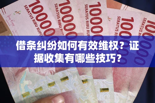 济南借条纠纷如何有效维权？证据收集有哪些技巧？