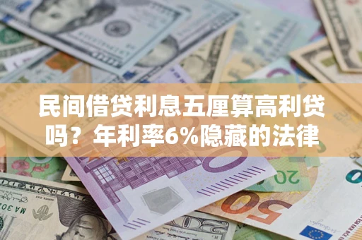 济南民间借贷利息五厘算高利贷吗？年利率6%隐藏的法律风险全解析