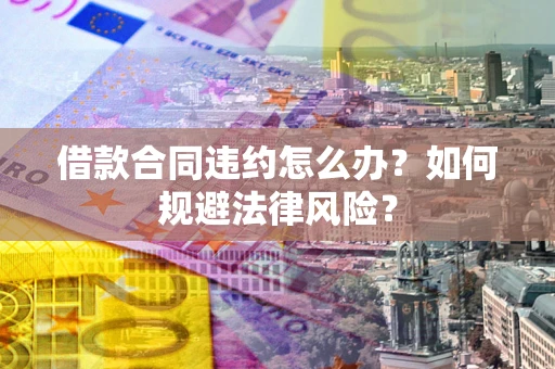 济南借款合同违约怎么办？如何规避法律风险？